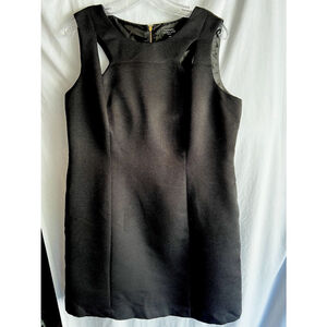 Tahari Womens Black Solid Sleeveless Cutout Dress